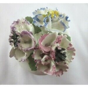 Flower of the Month August Flowers in Basket by Sanford England Bone China